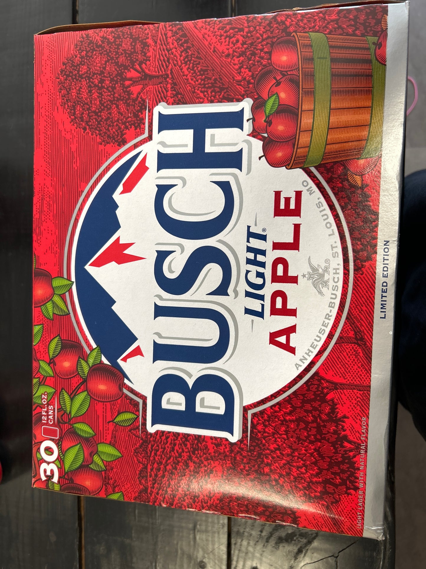 Busch Light Apple 30pack 12 oz cans