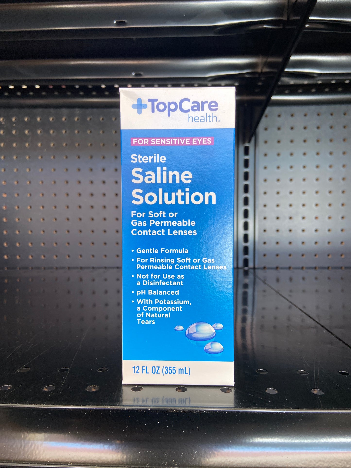 Saline Solution Contact Lens 12oz