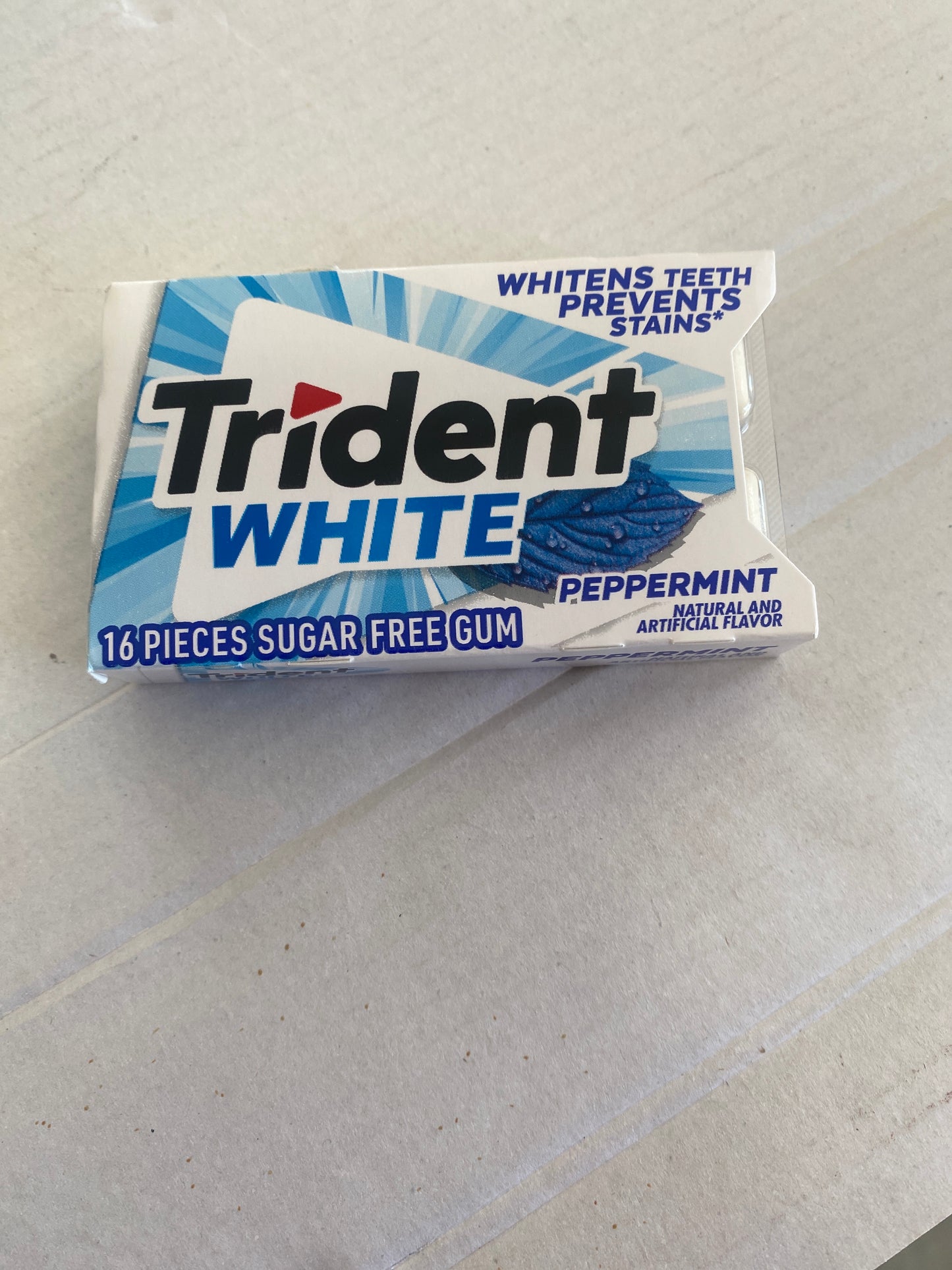 Trident White Peppermint Gum 16pc