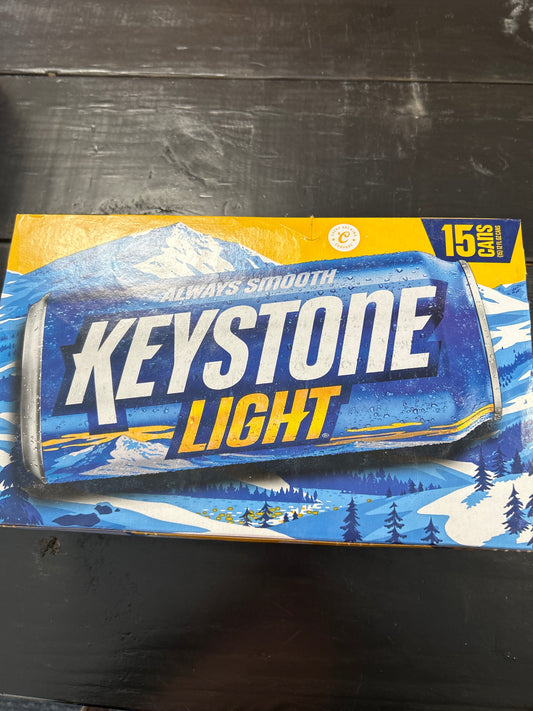 Keystone light 15pk 12oz cans