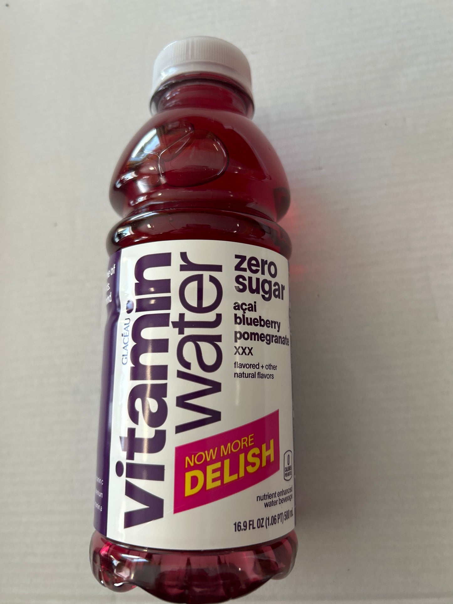 Glaceau Vitamin Water Zero Sugar-açaí blueberry pomegranate 16.9oz
