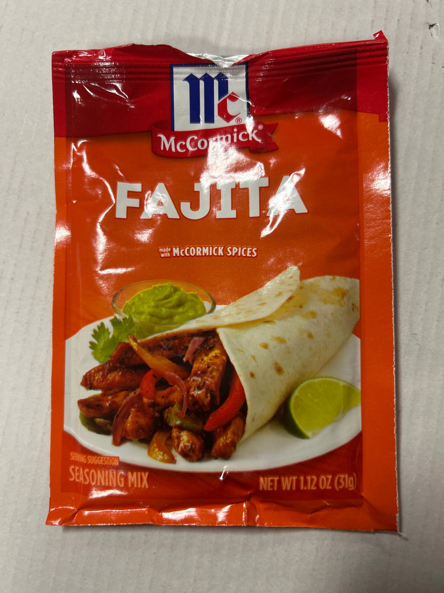 McCormick Fajita Seasoning 1.12 oz
