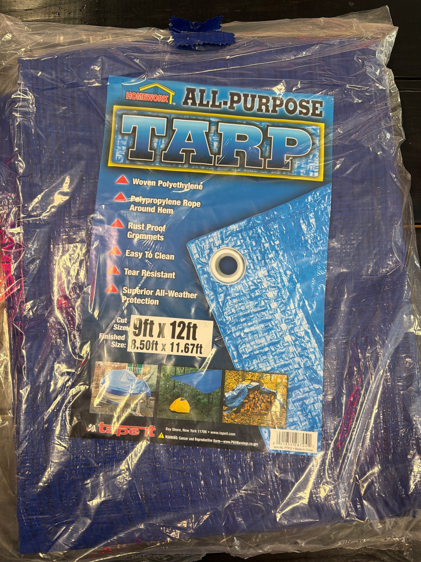 Homework all purpose tarp 9x12