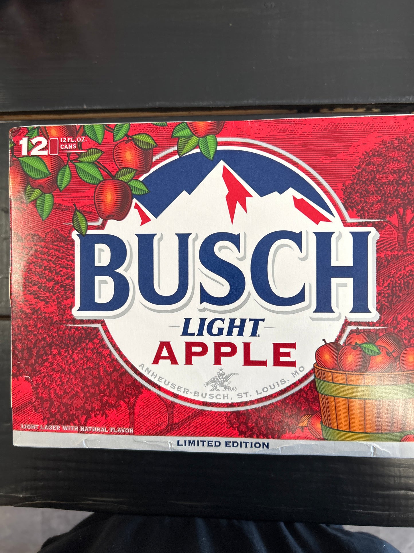 Busch light Apple 12pk 12oz cans