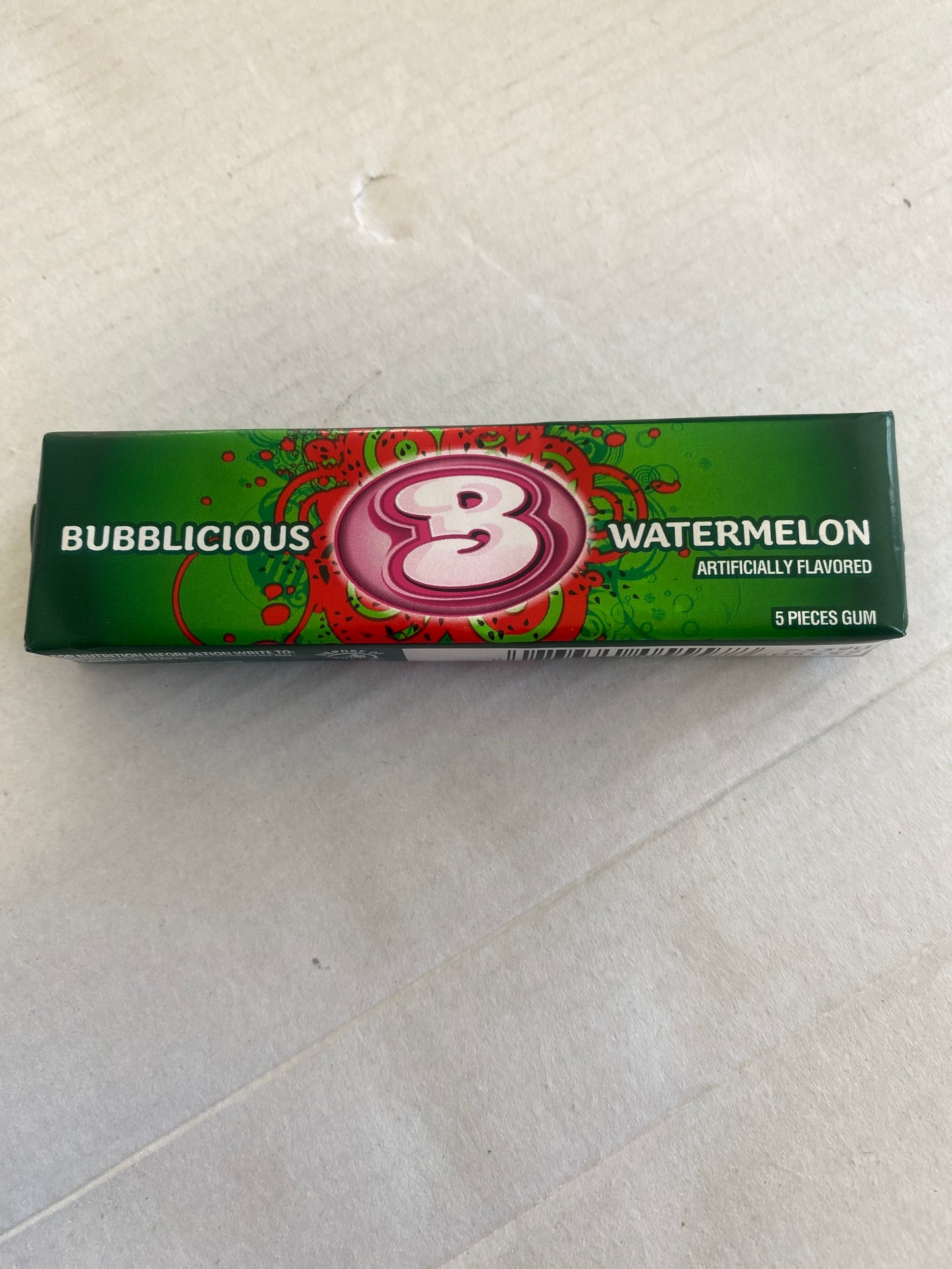 Bubblicious Watermelon Gum 5pc