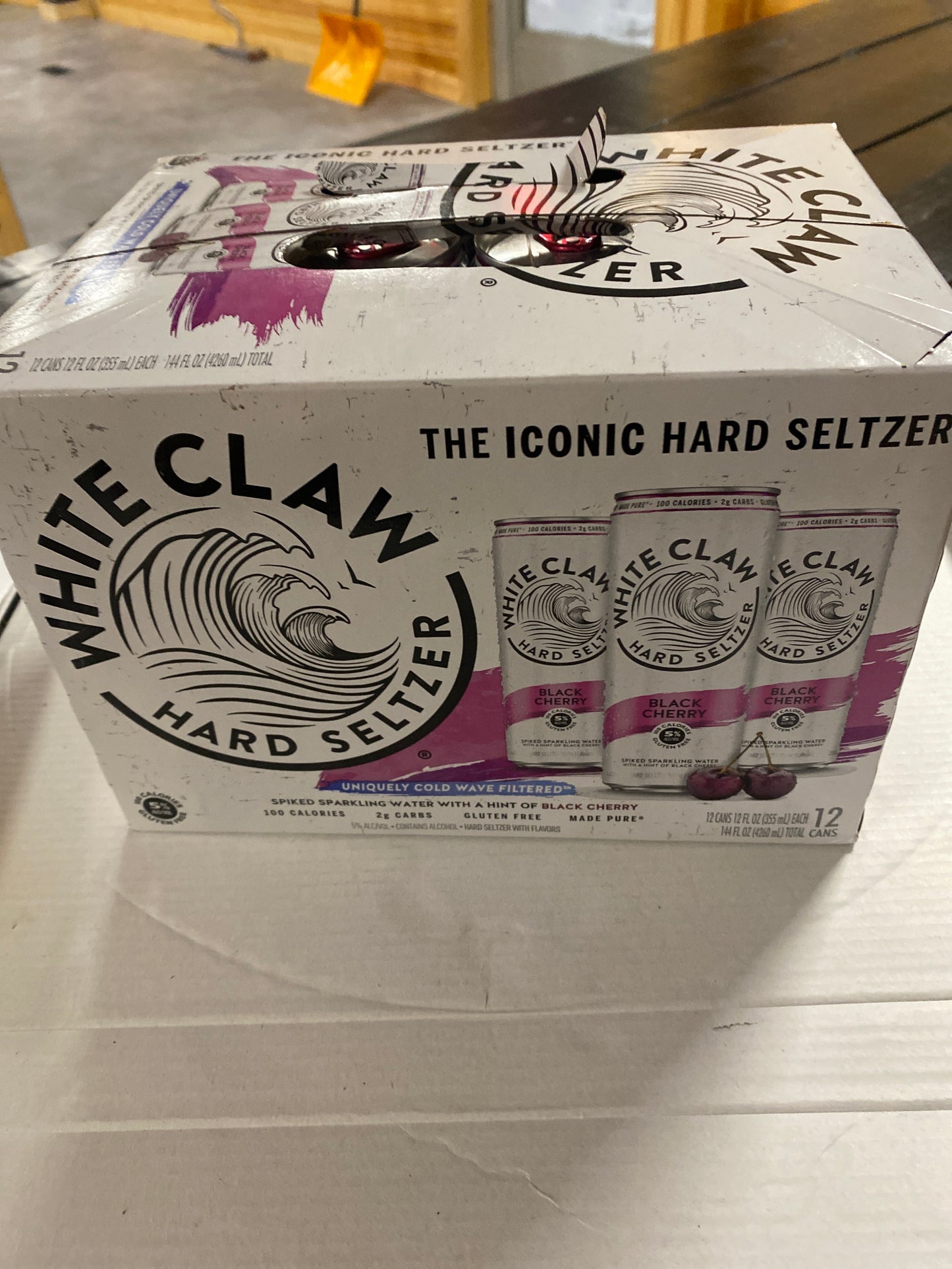 White Claw Black Cherry 12 Pack 12oz Cans