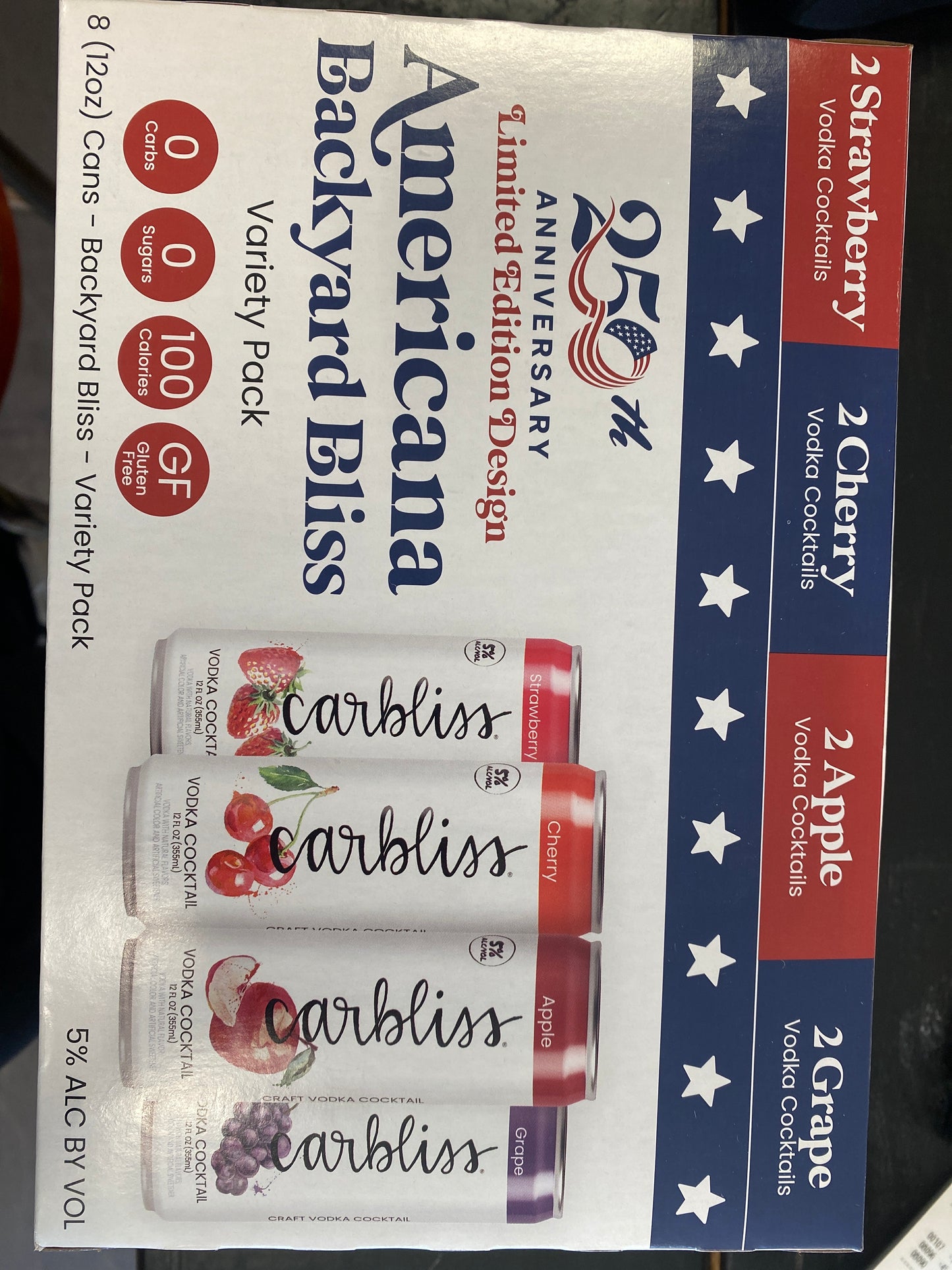 Carbliss Americana Backyard Bliss 8pk 12oz cans