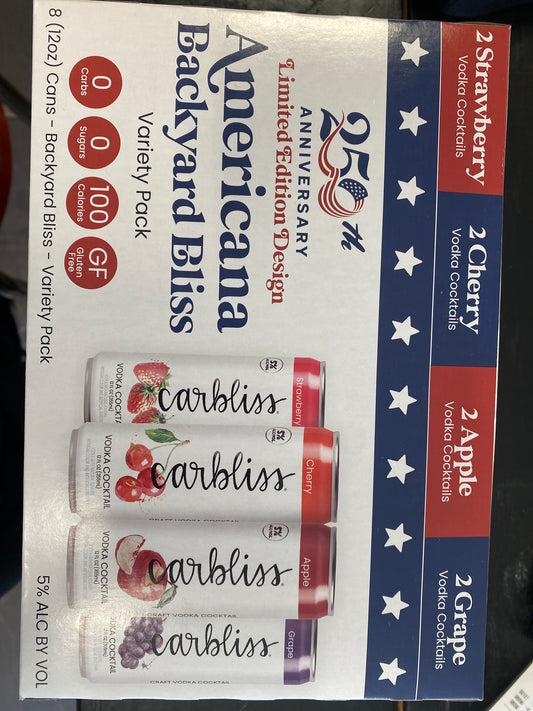 Carbliss Americana Backyard Bliss 8pk 12oz cans