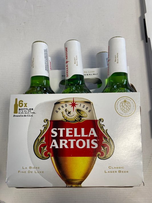 Stella Artois 6 Pack 11.2oz Bottles