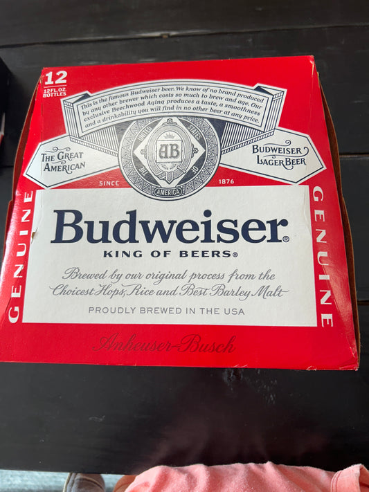 Budweiser 12pk bottles 12oz