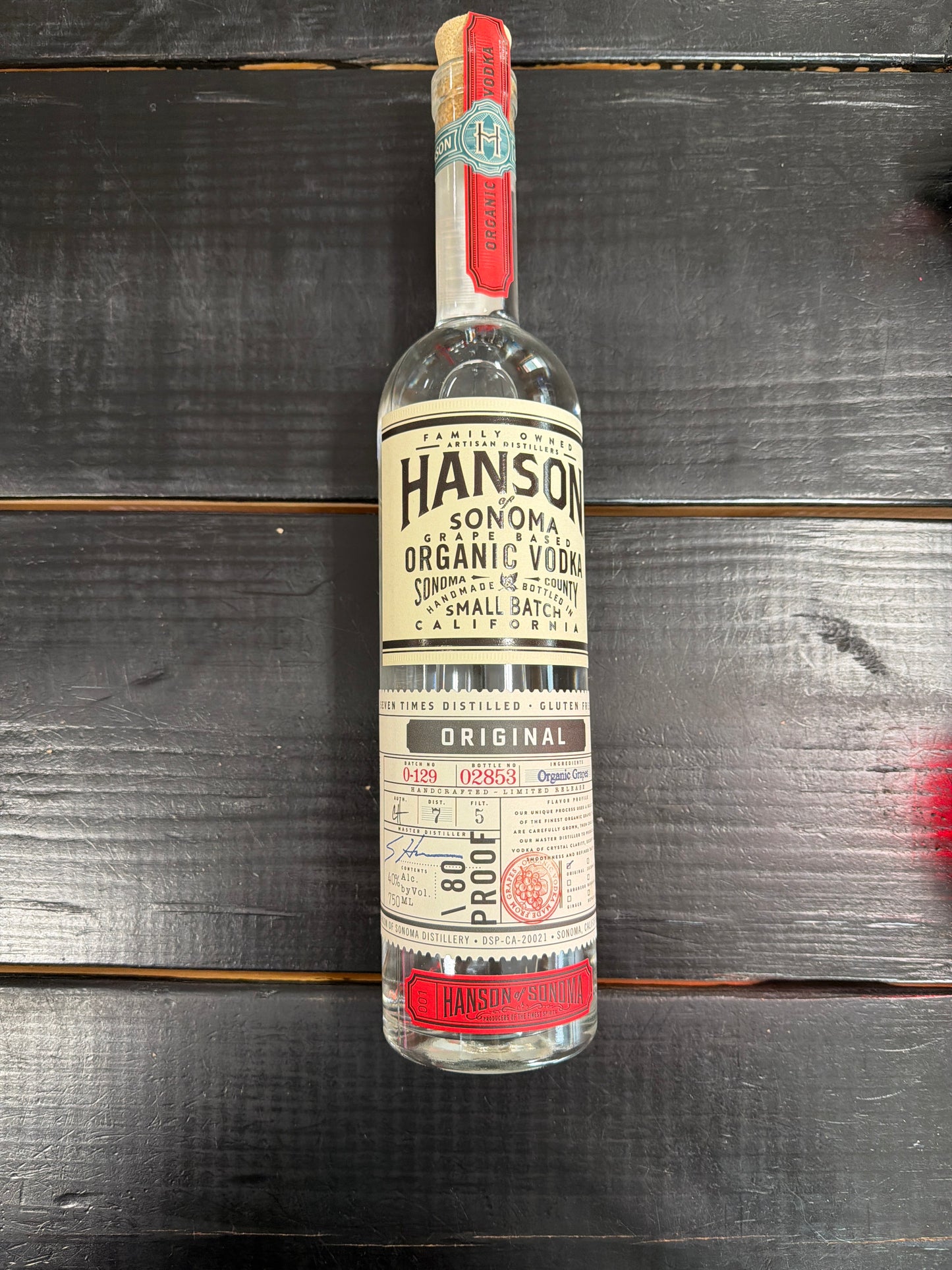 Hanson of Sonoma Grape Based Vodka 750ml