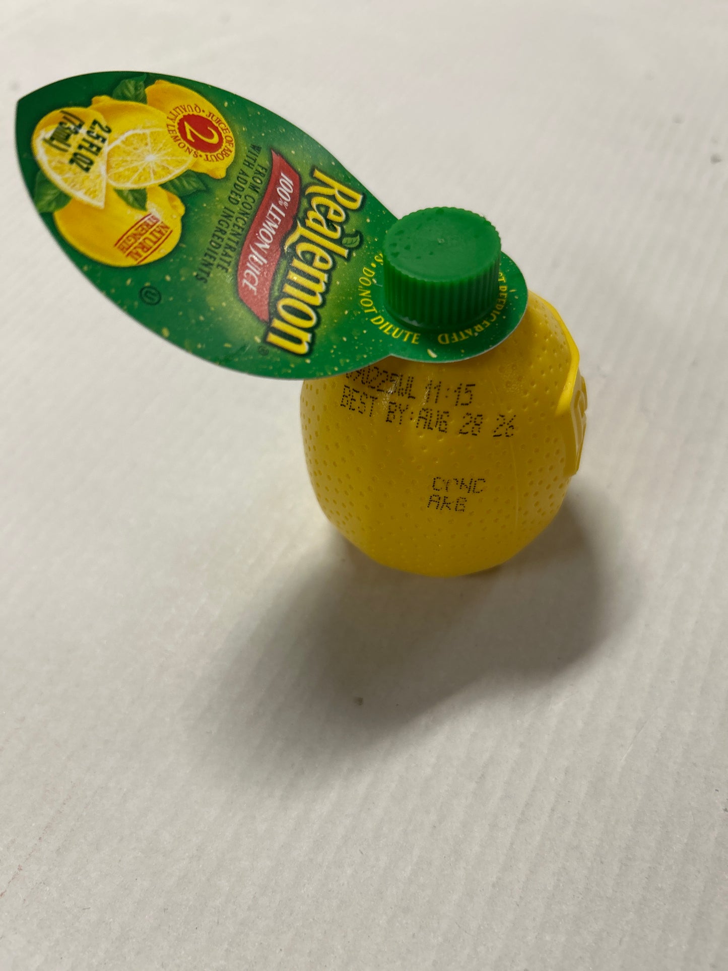 Real Lemon 100%juice 2.5 oz