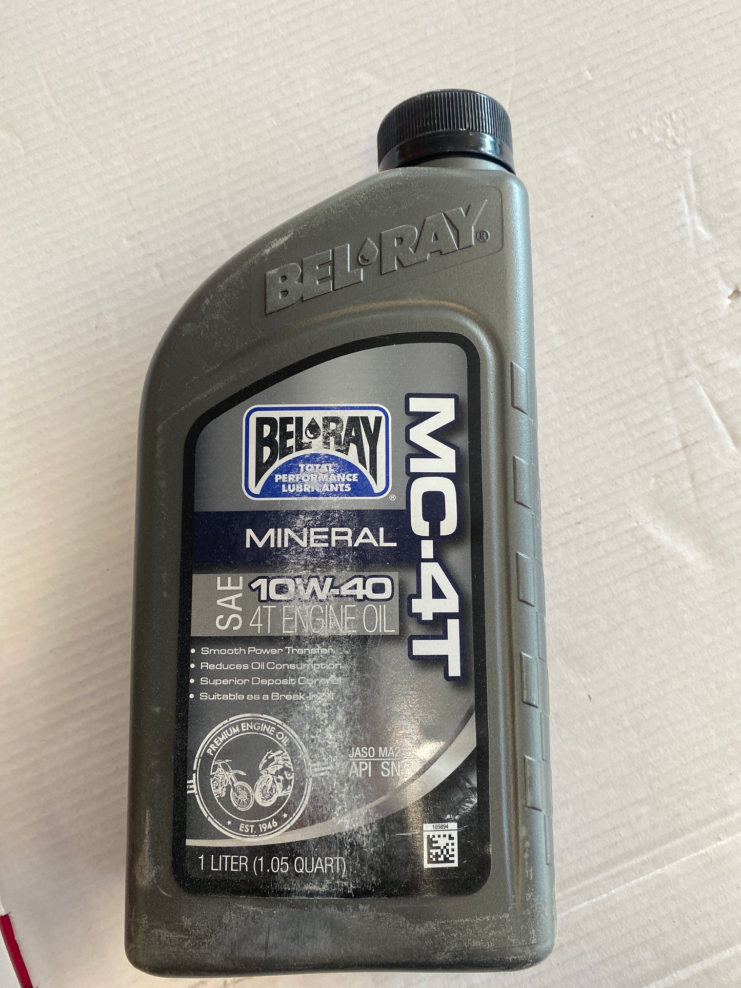 Bel Ray MC-4T 10w-40 Oil Liter