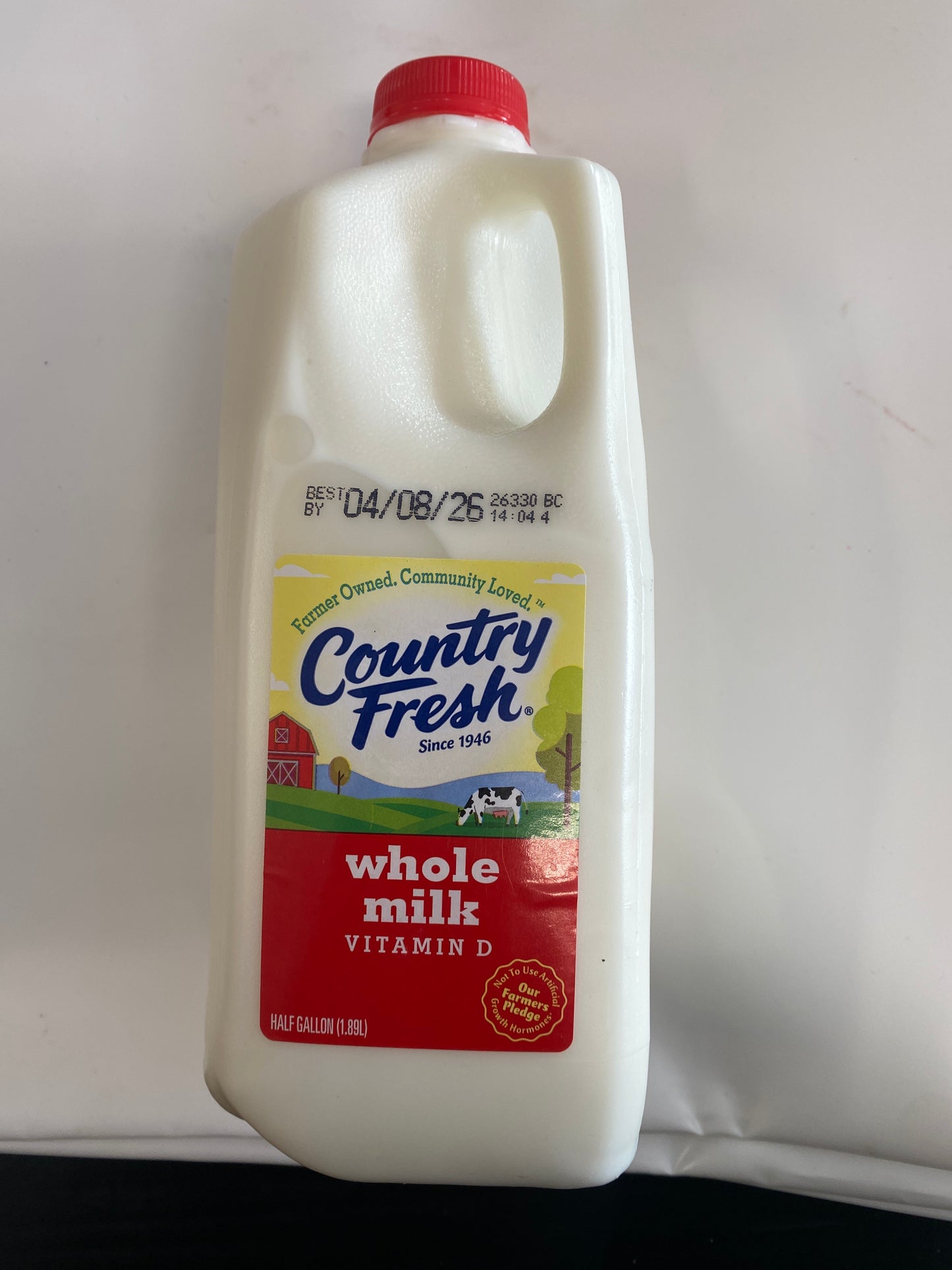 Country Fresh Whole Milk Half Gallon