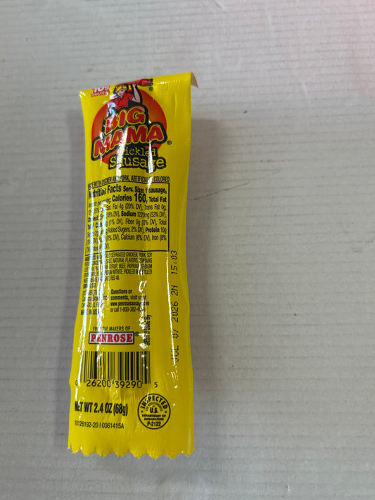 Big Mama Pickled Sausage 2.4oz
