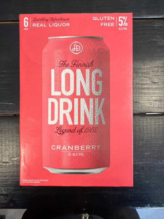 Long Drink Cranberry 6pk 12oz cans