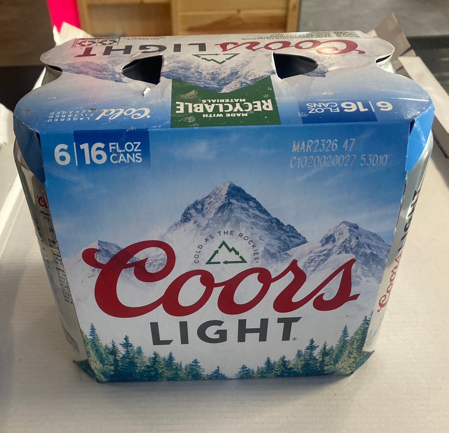 Coors Light 6 Pack 16oz Cans
