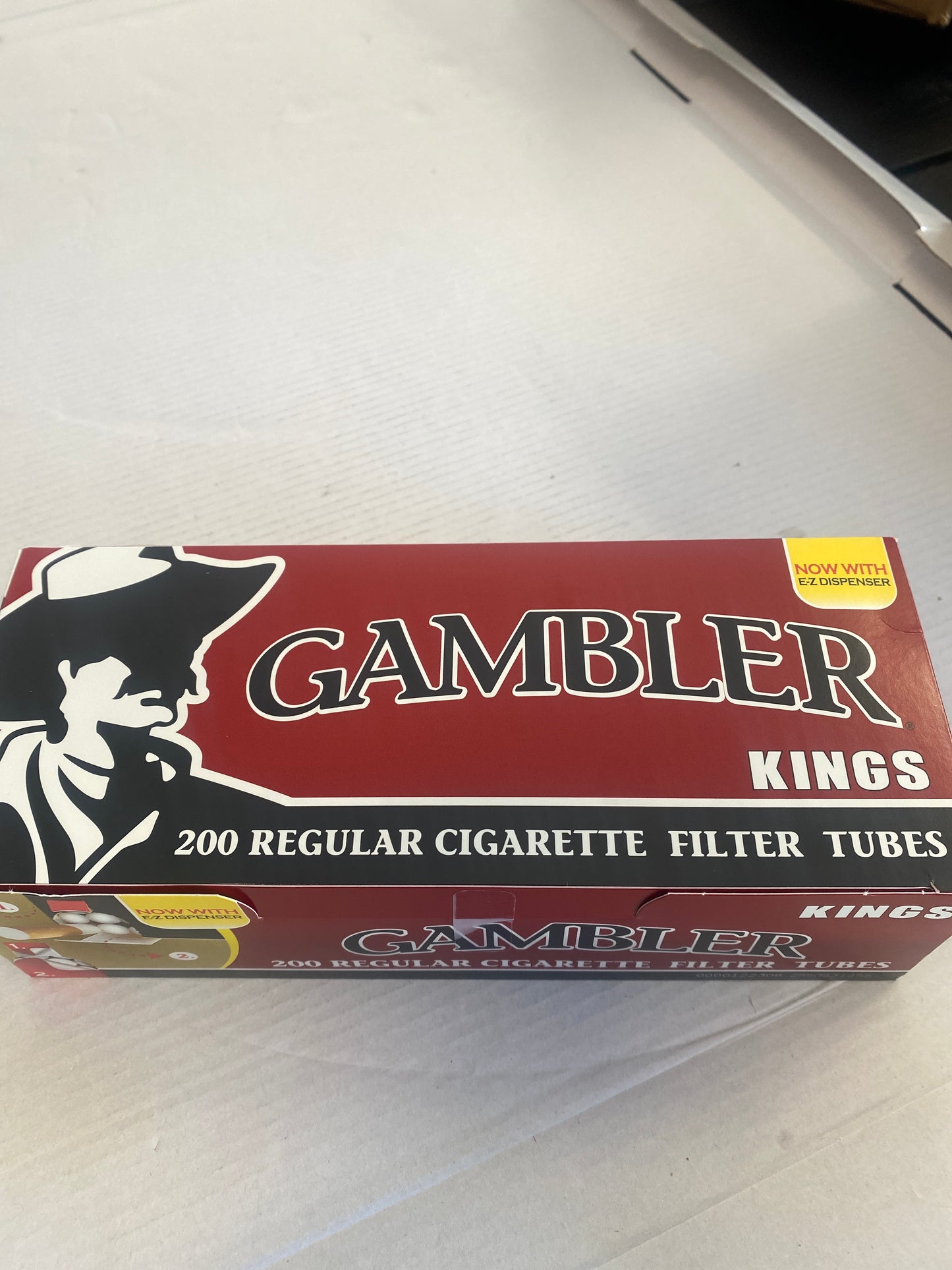 Gambler Reds Cigarette Tubes Kings