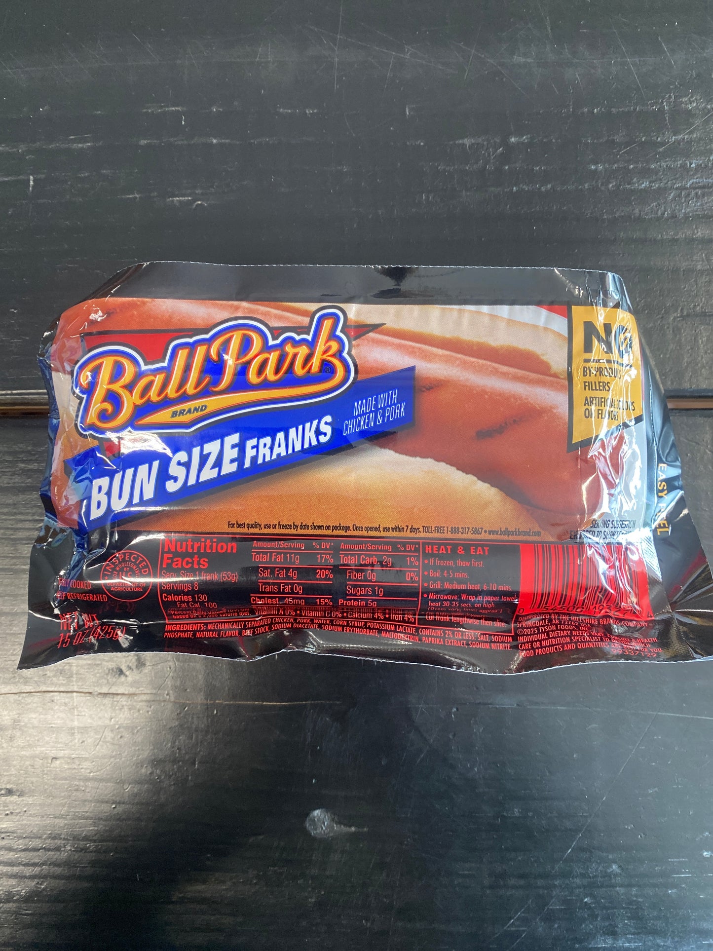 Ball Park Bun Size Franks 8pk