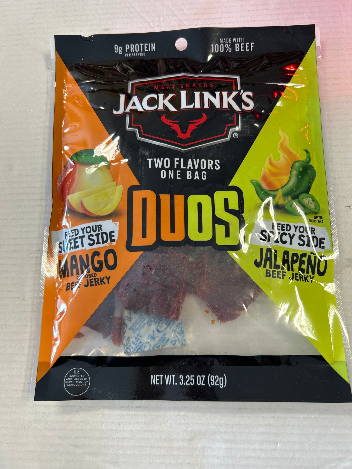 Jack Links Duos Mango/jalapeño Beef Jerky 3.25 oz