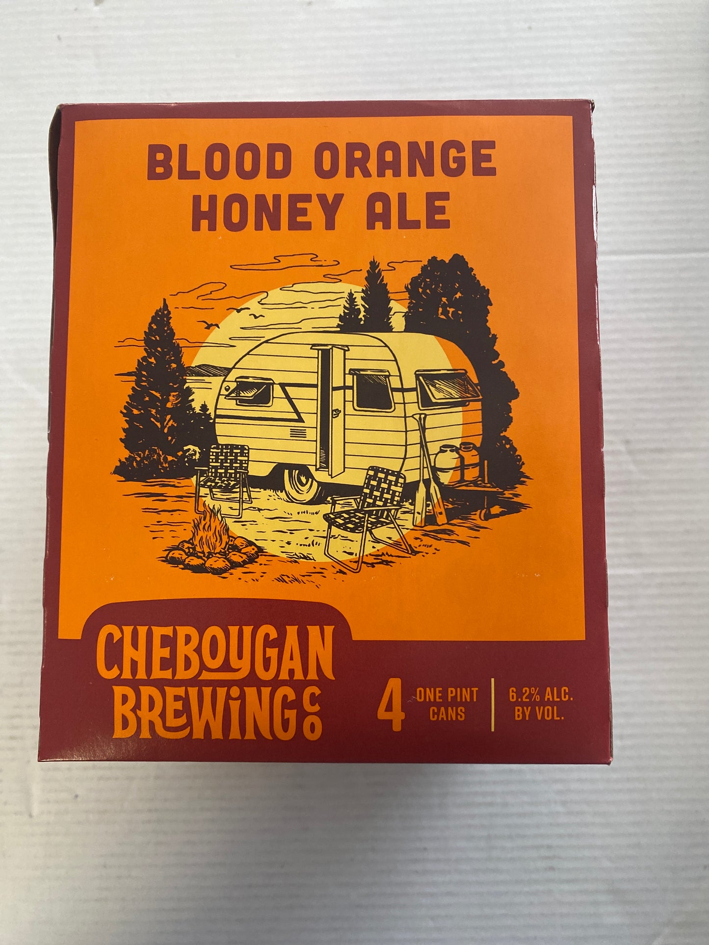 Cheboygan Brewing Blood Orange Honey Ale 4 Pack 16oz Cans