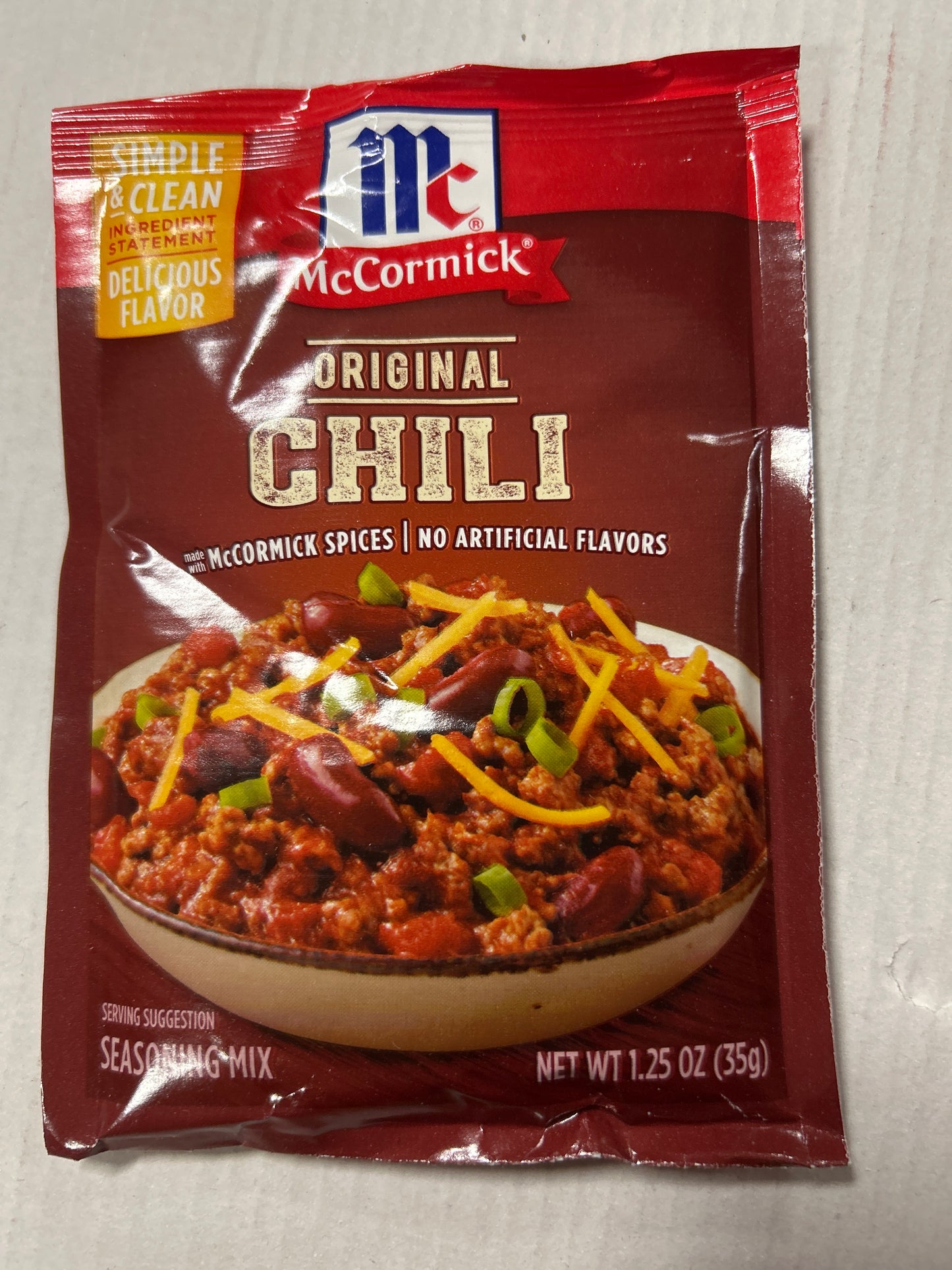 McCormick Chili seasoning 1.25 oz