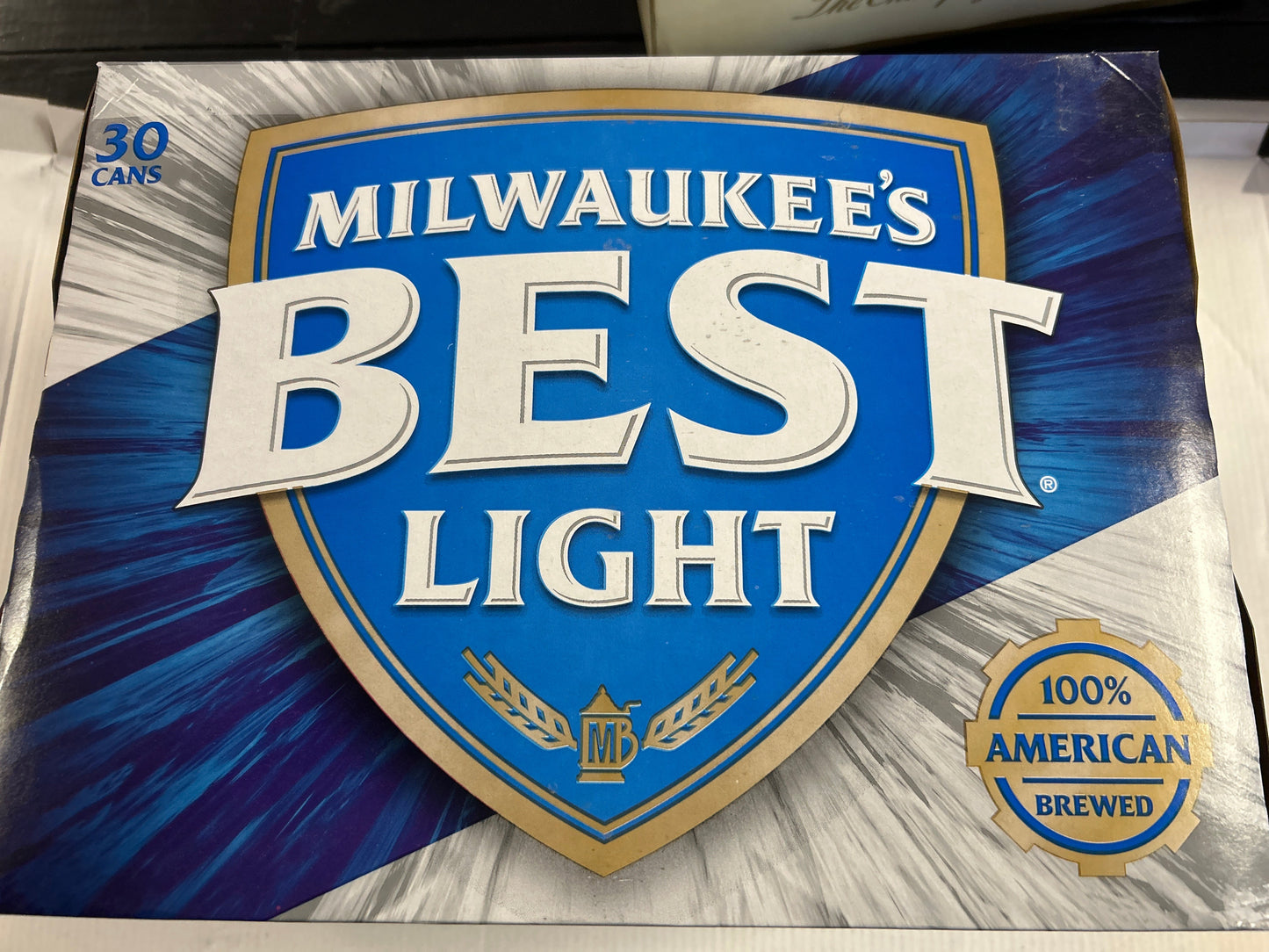 Milwaukee’s Best Light 30 pack cans