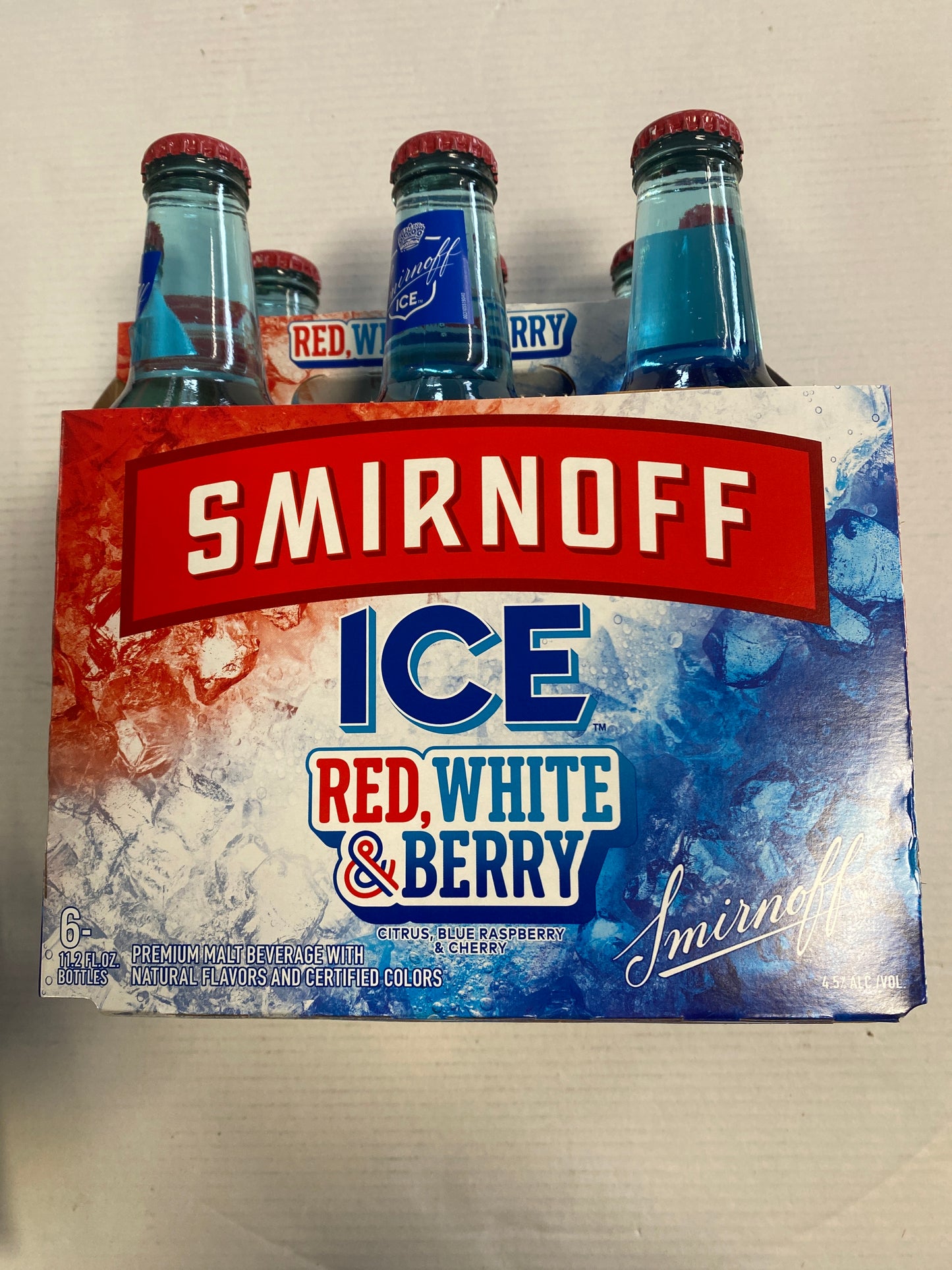 Smirnoff Ice Red White & Berry 6 Pack 11.2oz Bottles