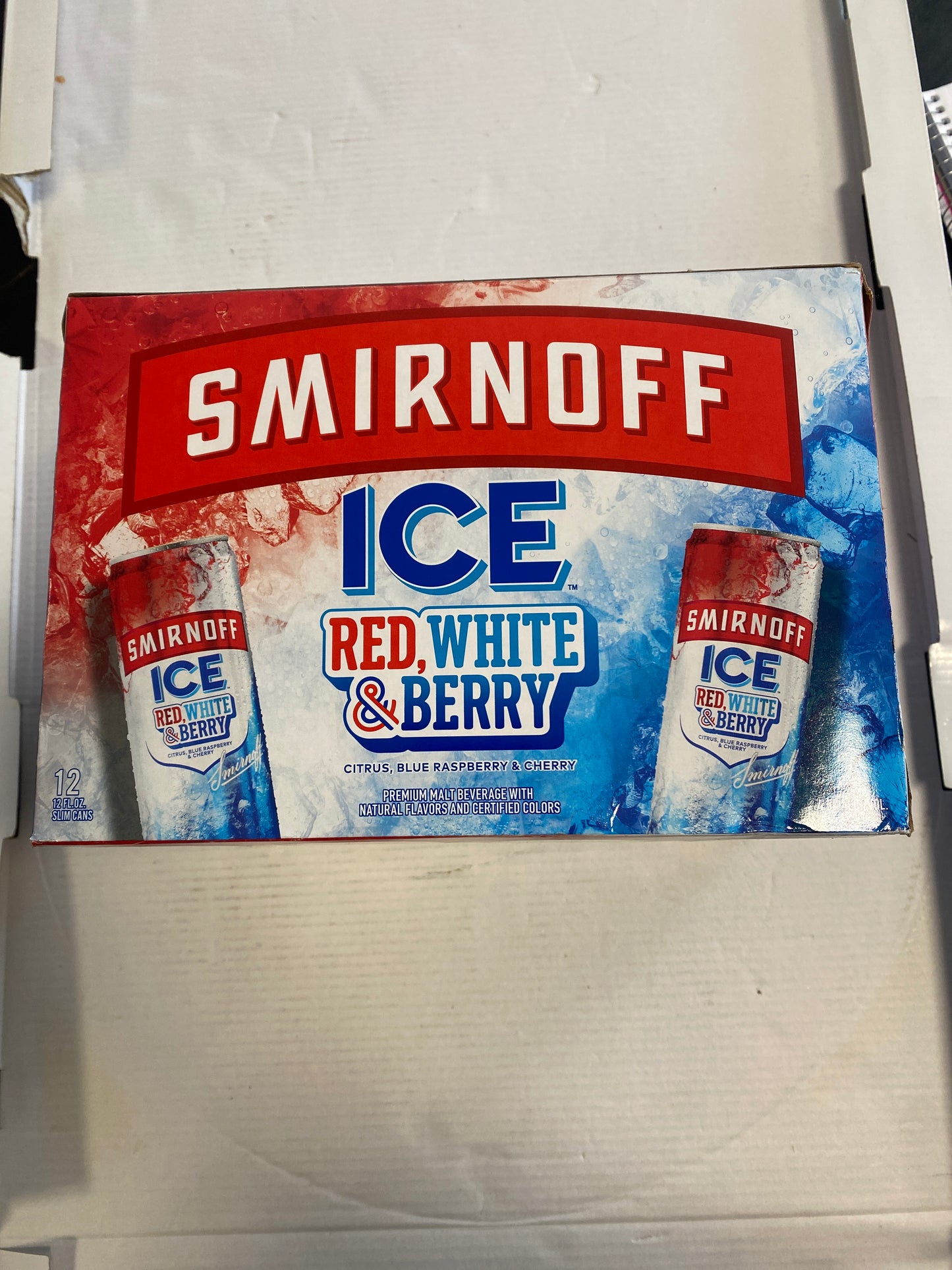 Smirnoff Ice Red,White & Berry 12pk cans
