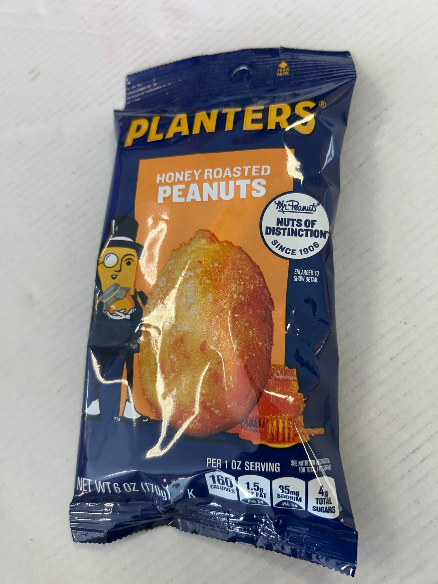 Planters Honey Roasted Peanuts Big Bag 6oz