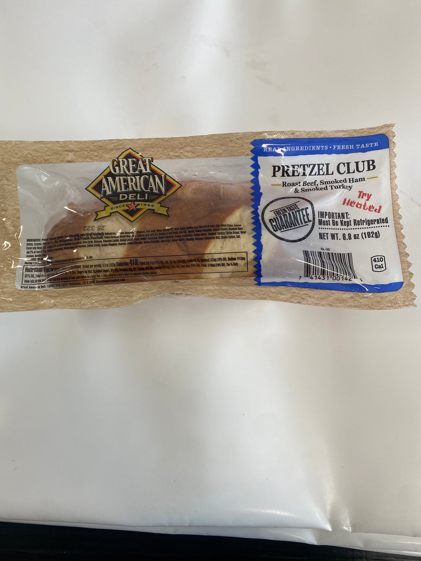 Great American Deli Pretzel Club 6.8oz