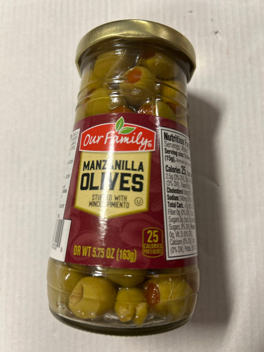 Our Family Manzanilla Stuffed Olives