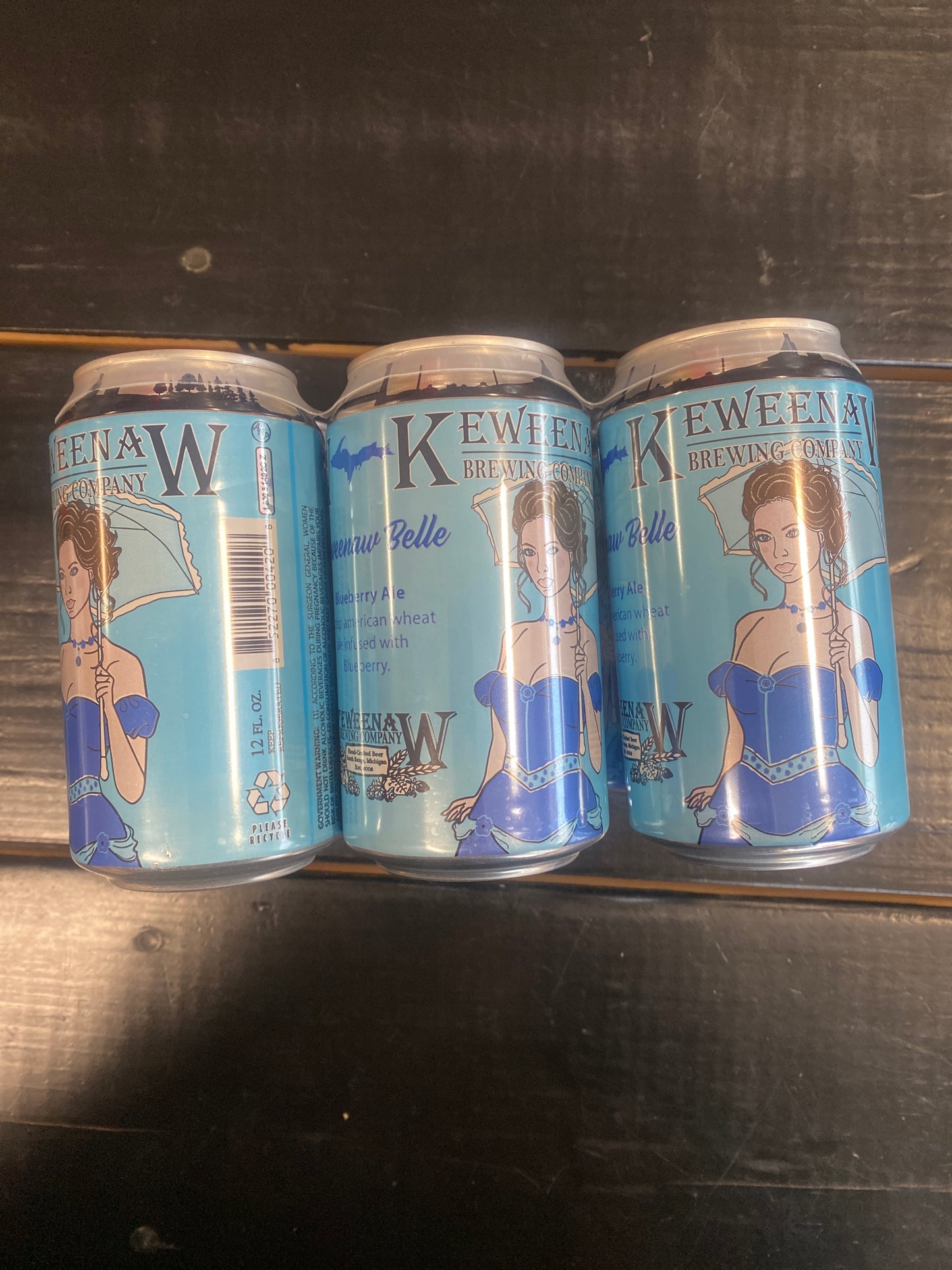 Keweenaw Belle Blueberry 6pk 12oz Cans