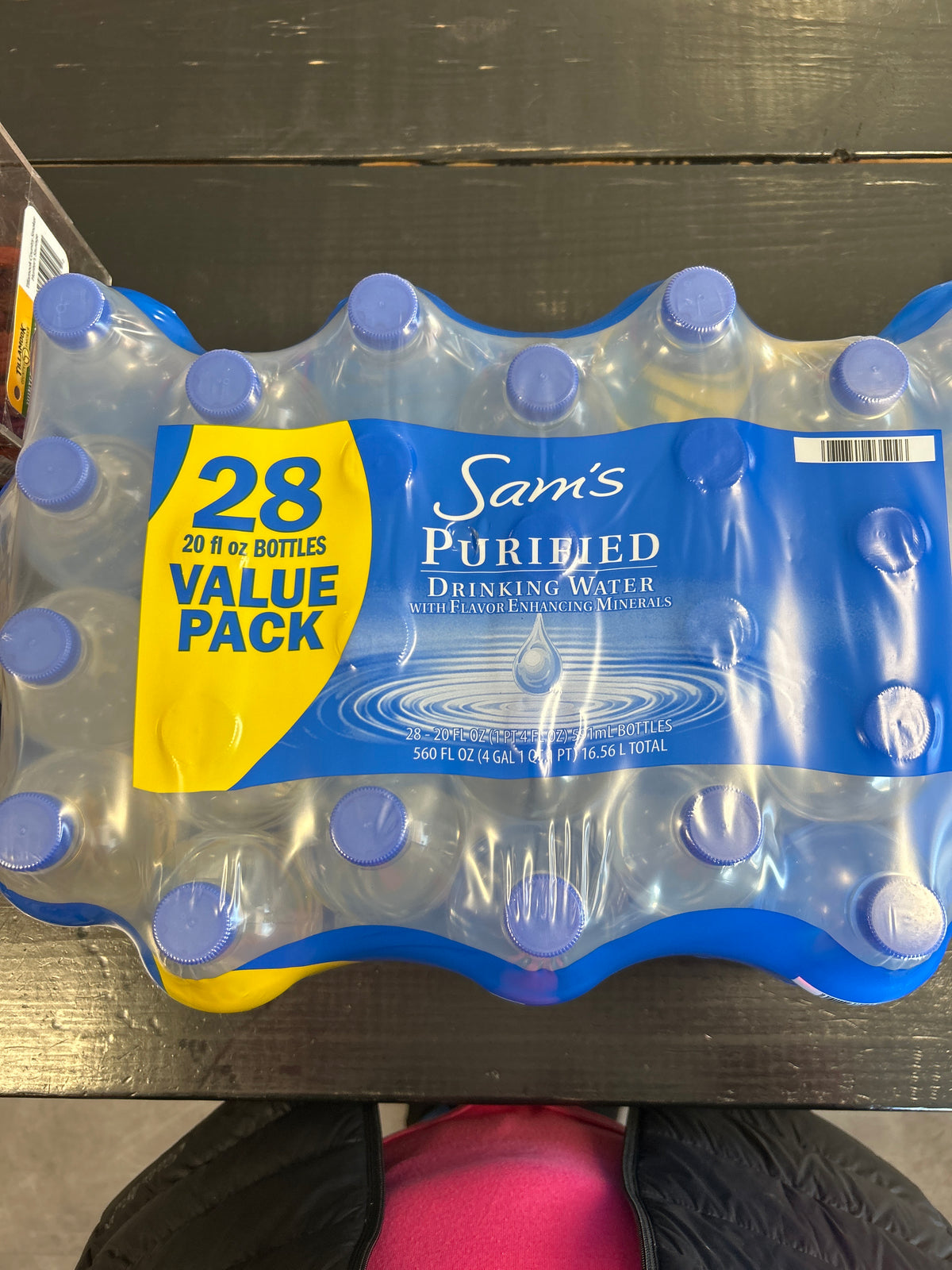 Sam’s Purified Drinking Water    28 pack 20 oz bottles