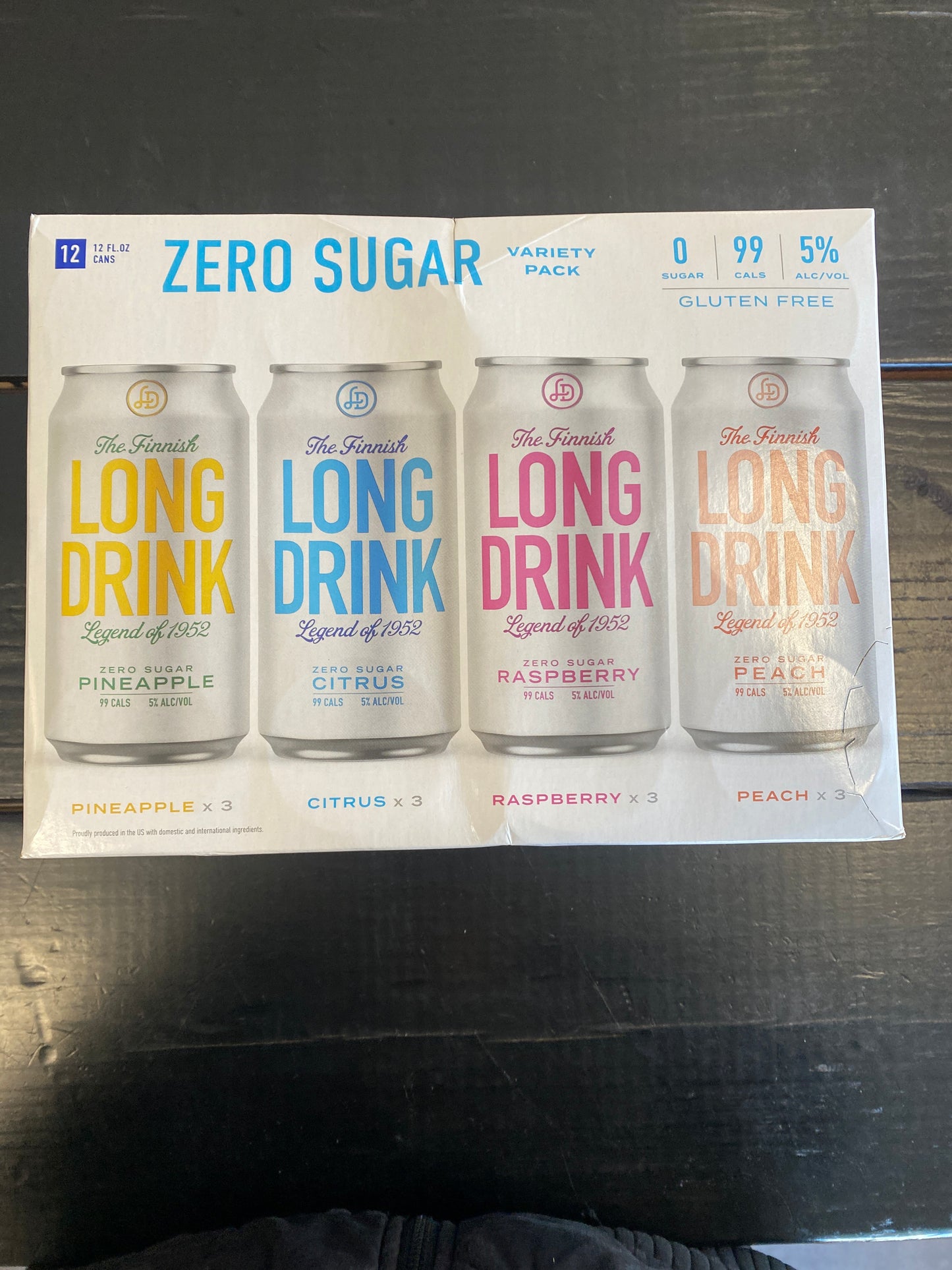 Long Drink Zero Sugar Variety Pack 12pk 12oz Cans