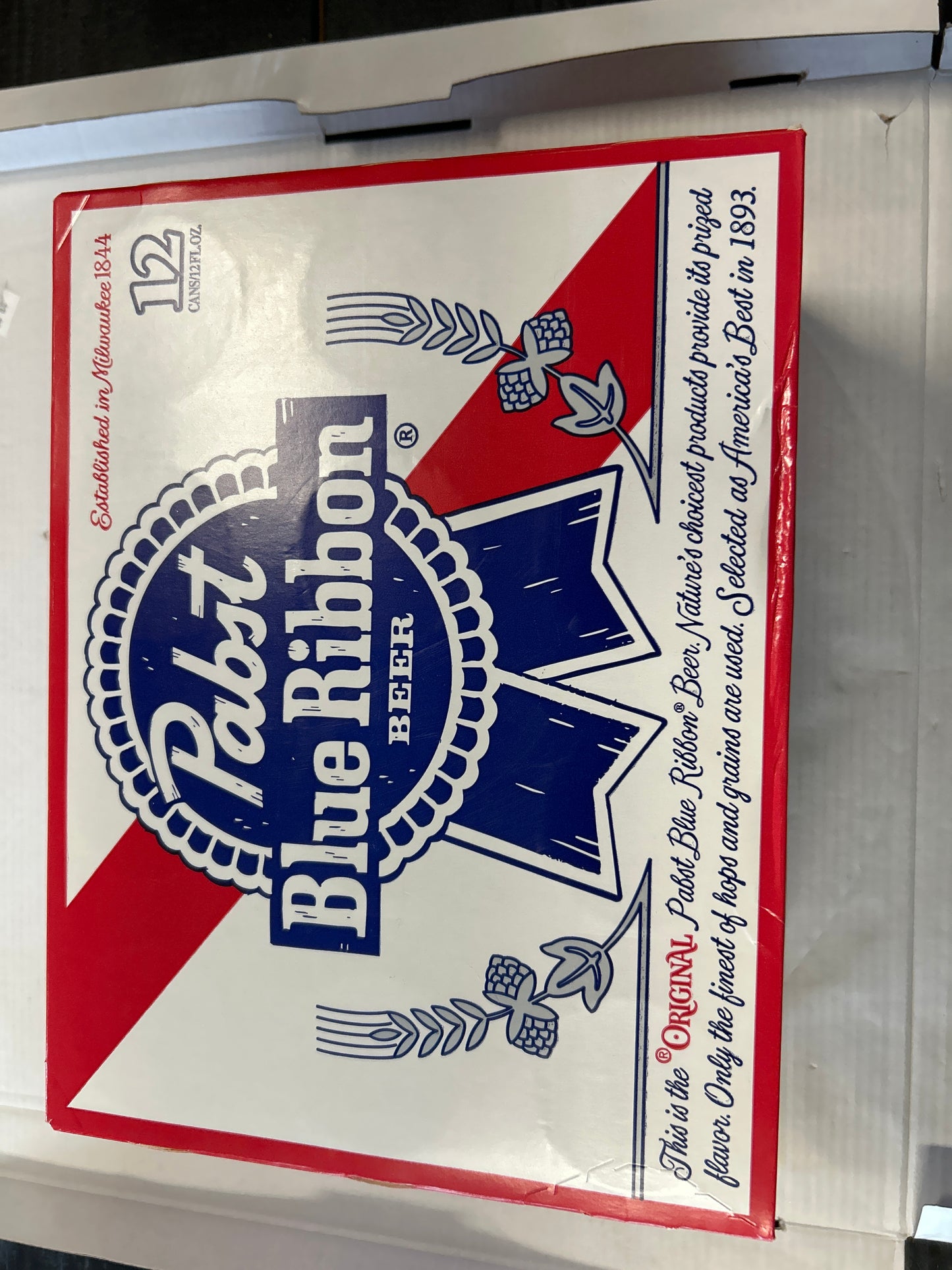 Pabst Blue Ribbon 12pack cans 12oz