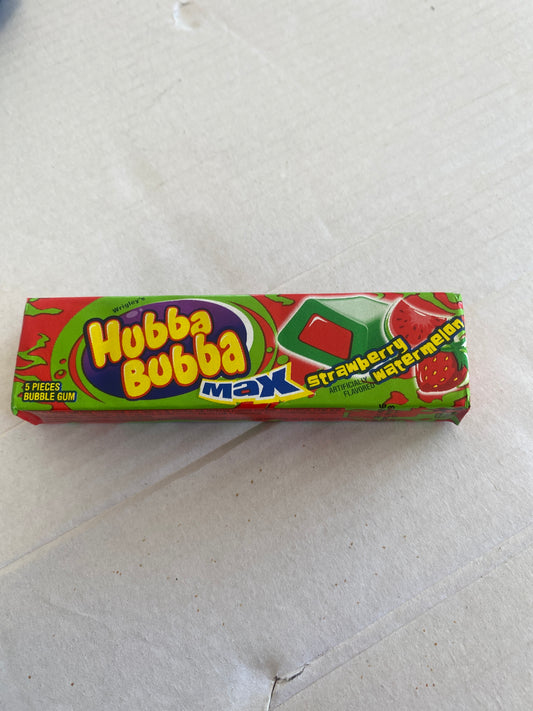 Hubba Bubba Strawberry Watermelon Gum 5pc