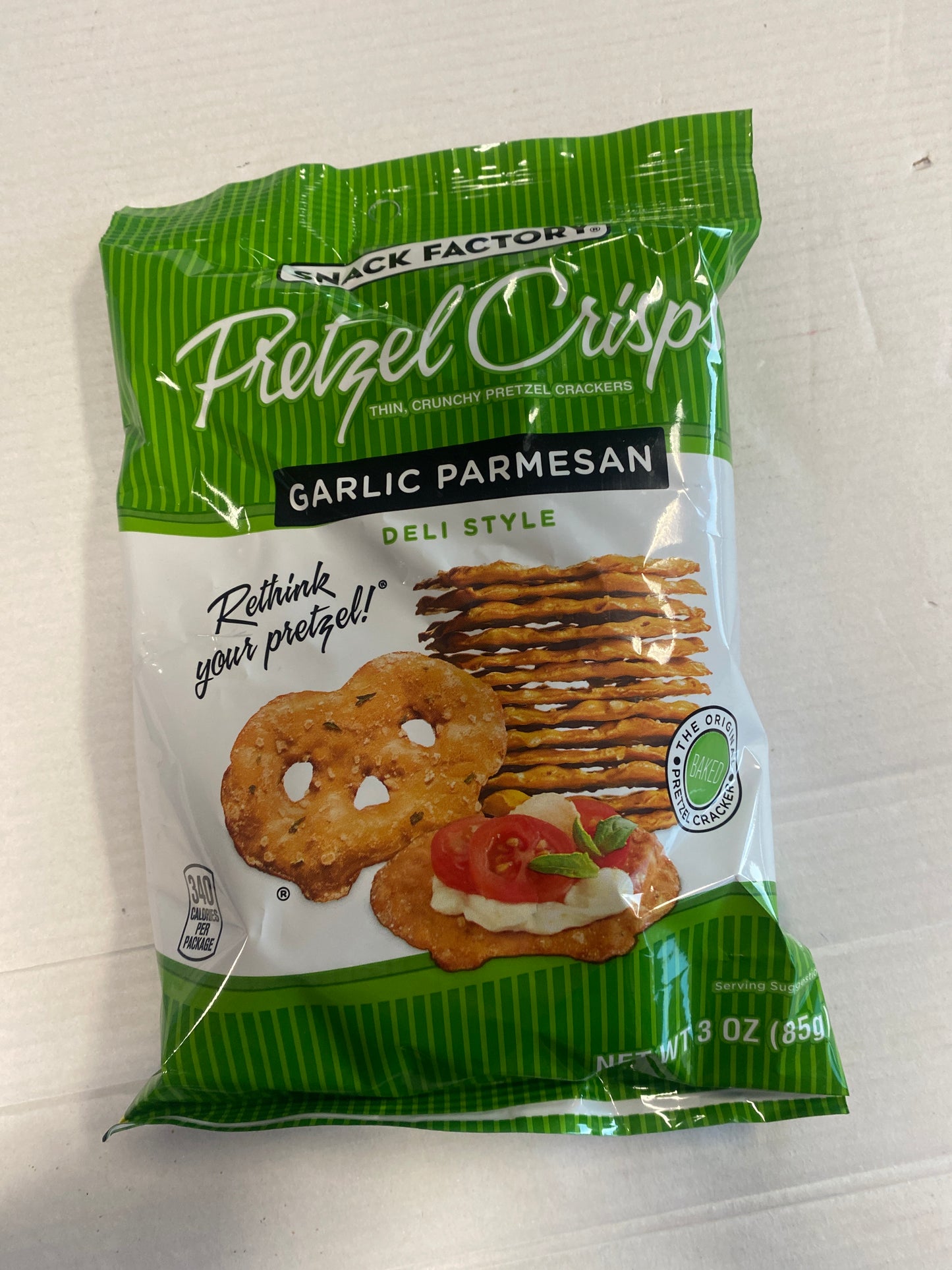 Snack Factory Pretzel Crisps Garlic Parmesan 3oz