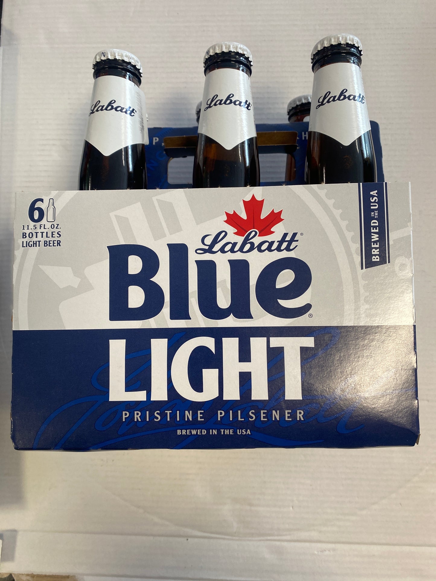 Labatt Blue Light 6 Pack 11.5oz Bottles