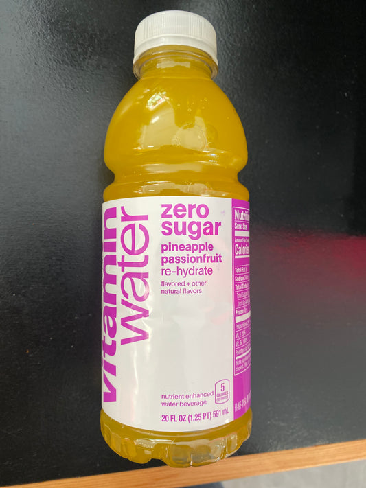 Vitamin water pineapple passion fruit zero sugar 20oz