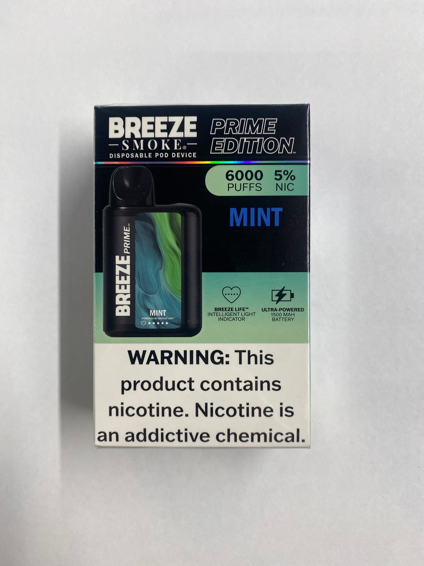 Breeze Prime Mint 6000 Puffs 5%nic