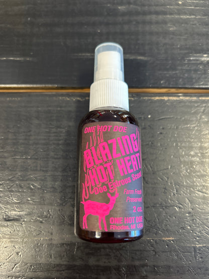 One Hot Doe Blazing Hot Heat Doe Estrous Scent 2oz bottle