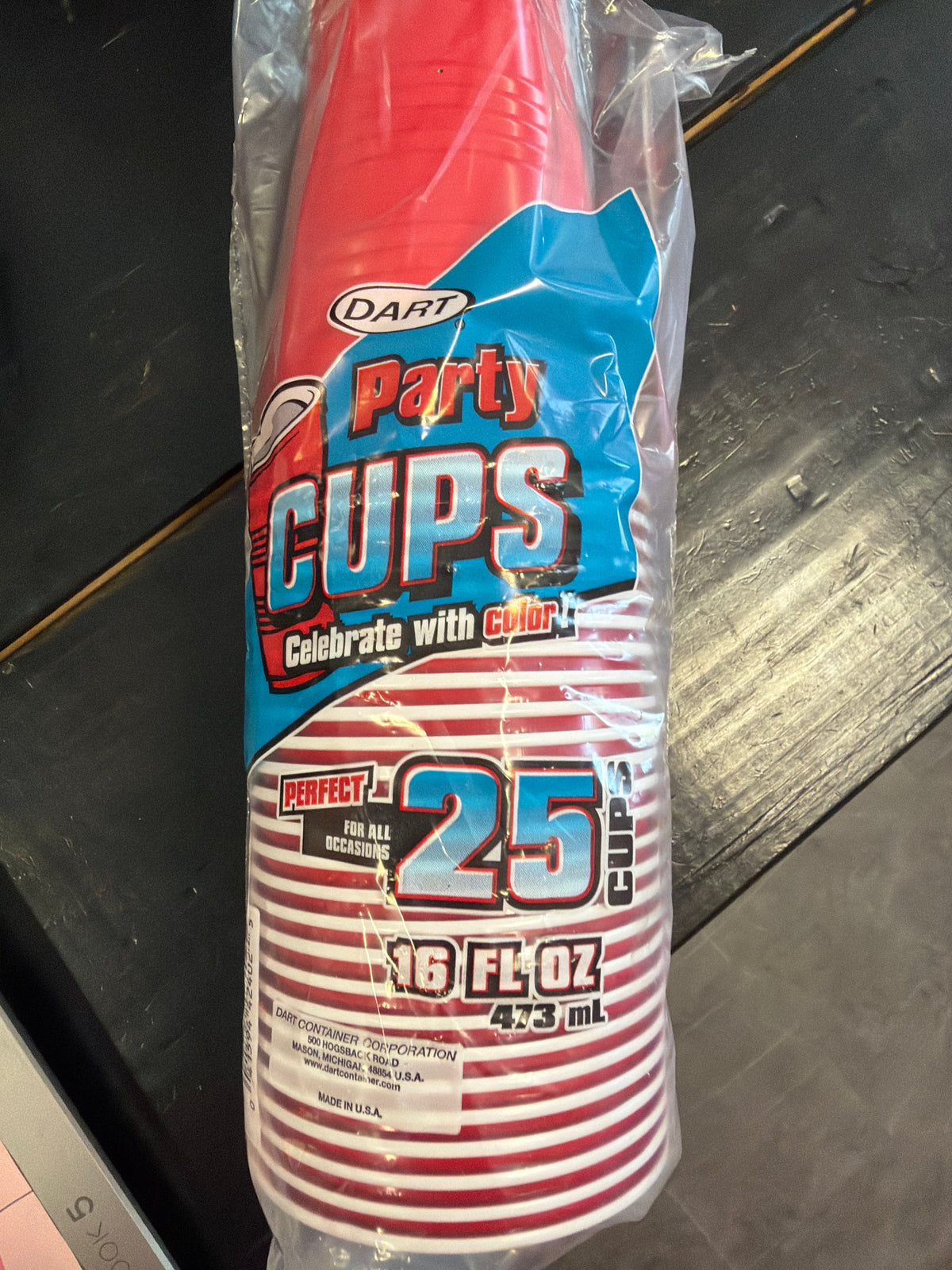 Dart plastic cups 25ct
