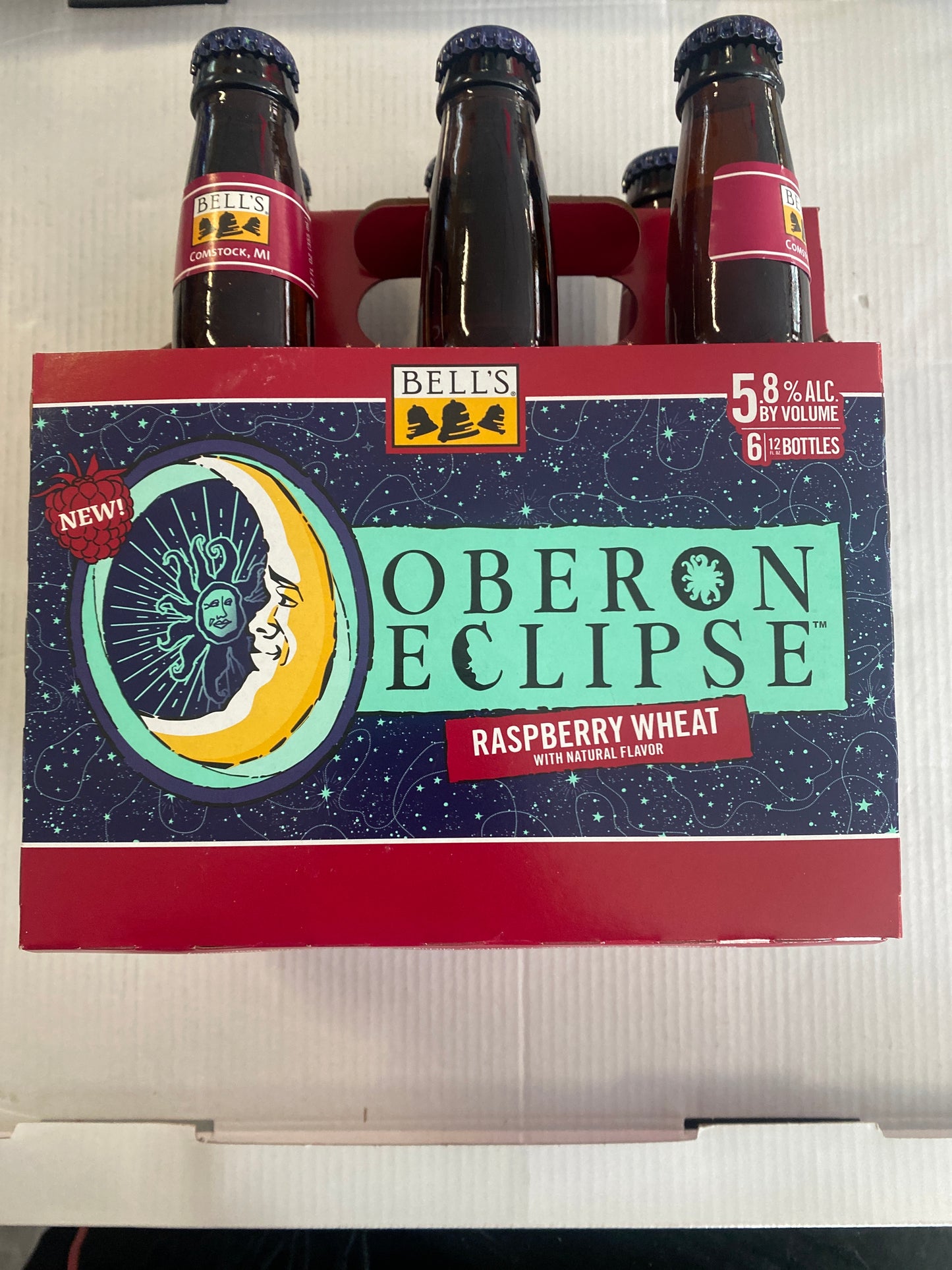 Bell’s Oberon Eclipse Raspberry Wheat 6 Pack 12oz Bottles