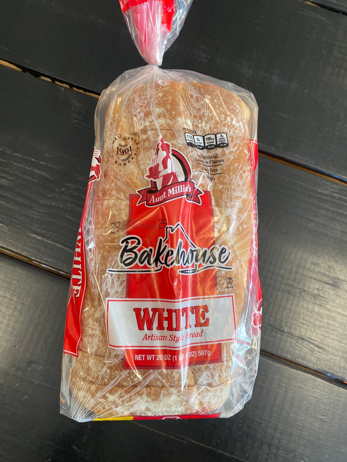 Aunt Millie’s Bakehouse white bread 20oz