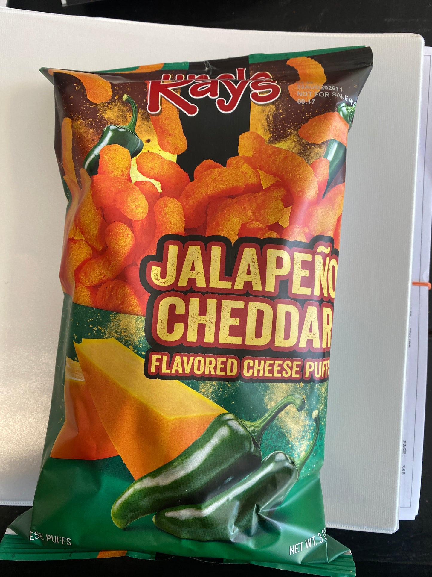 Uncle Rays Jalapeño Cheddar Puffs 3oz