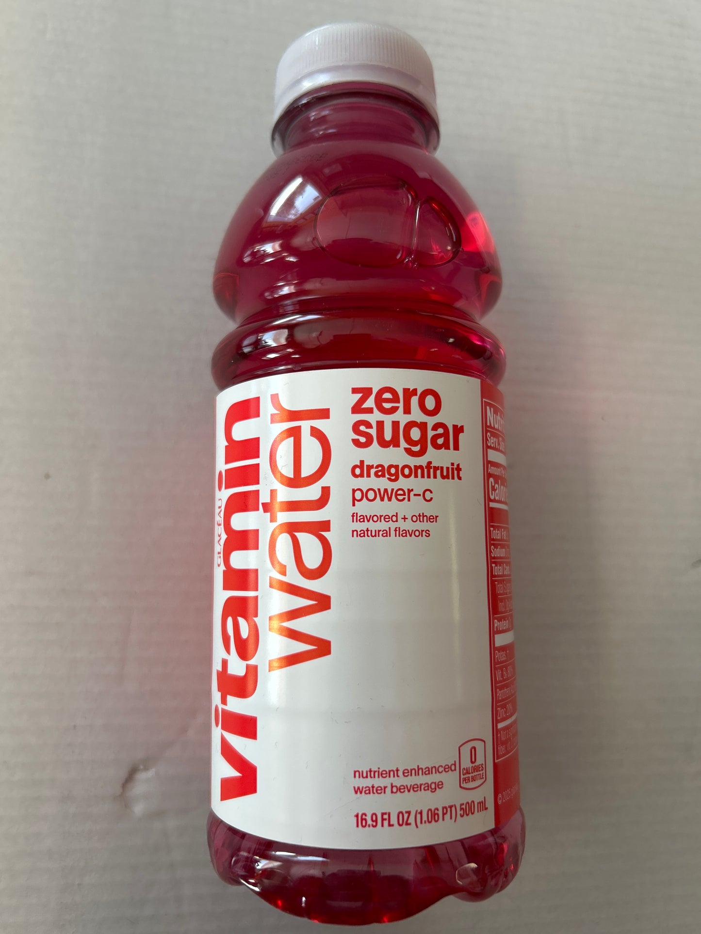 Glaceau Vitamin Water Zero Sugar 16.9 oz Dragonfruit