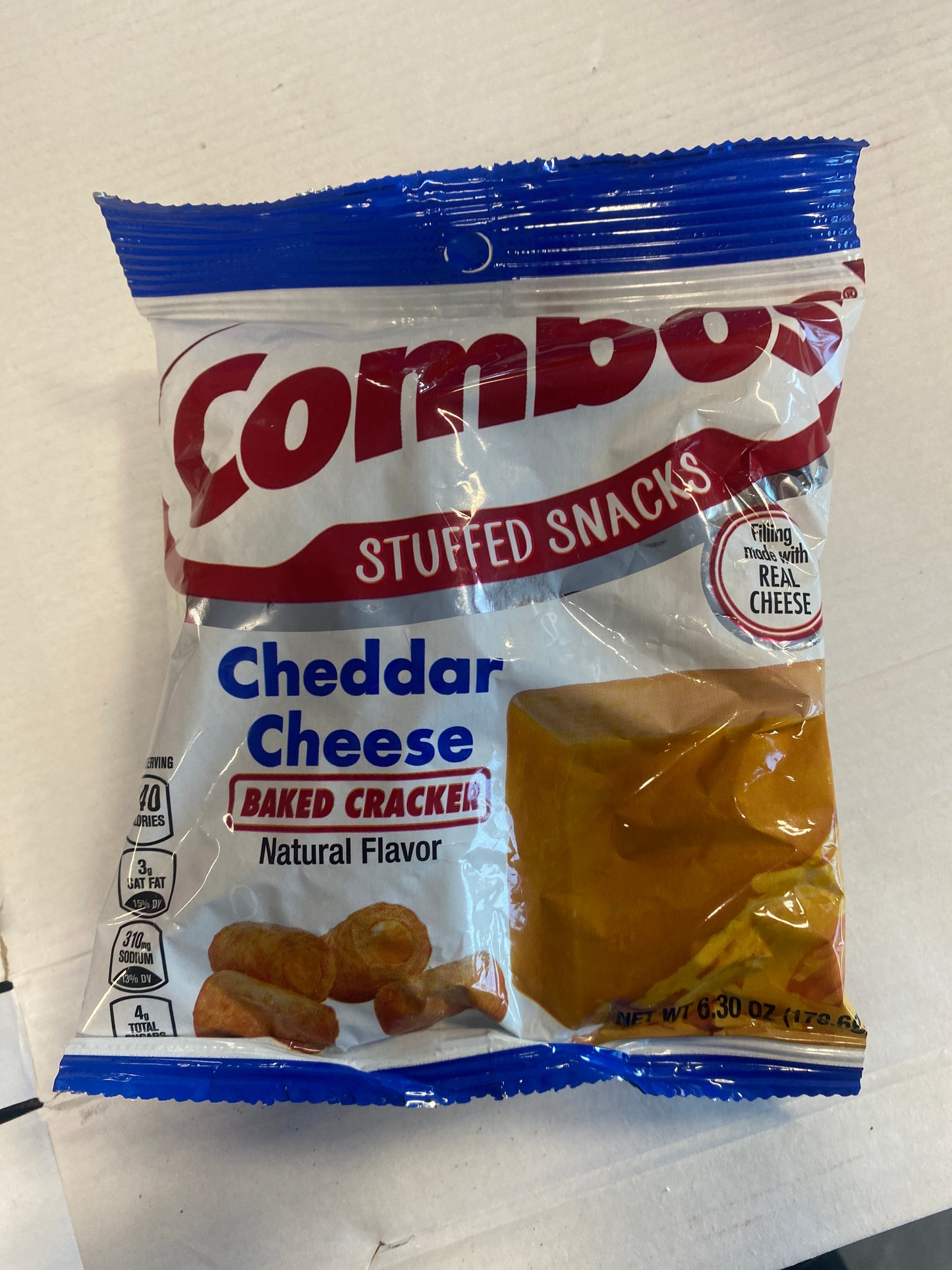 Combos Cheddar Cheese Baked Cracker 6.30oz