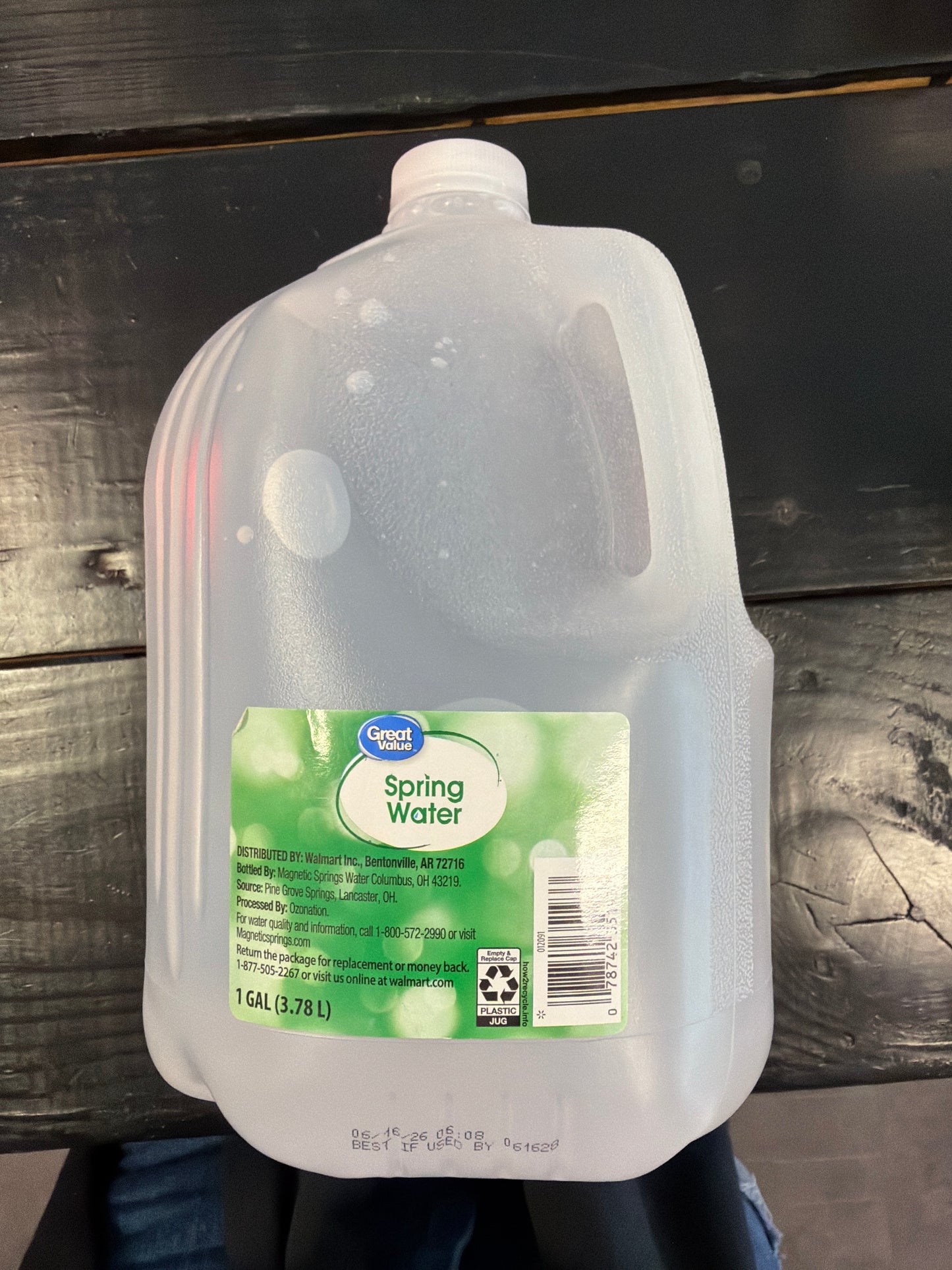 Great value water 1g