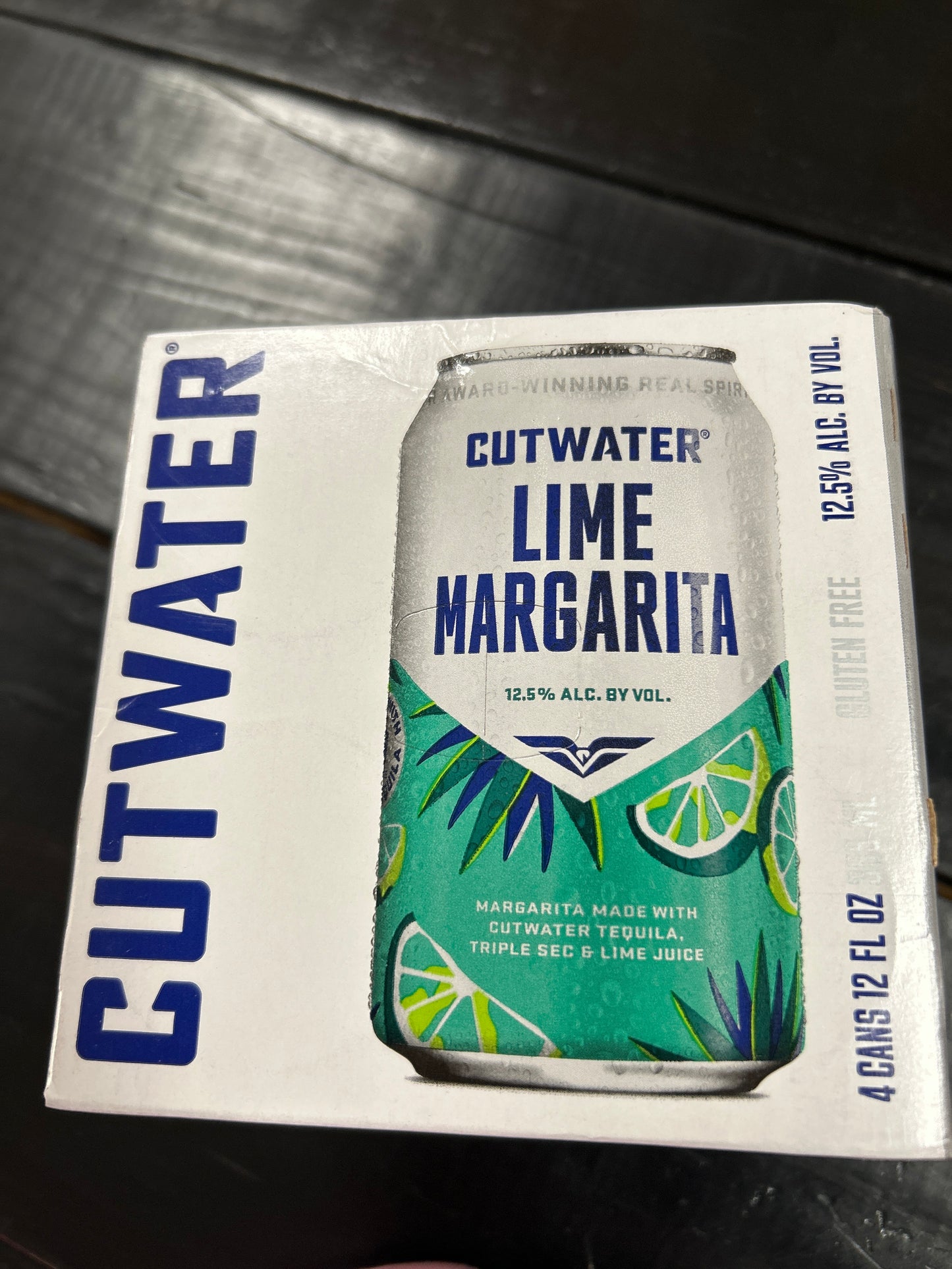 Cutwater lime margarita 4cans 12oz